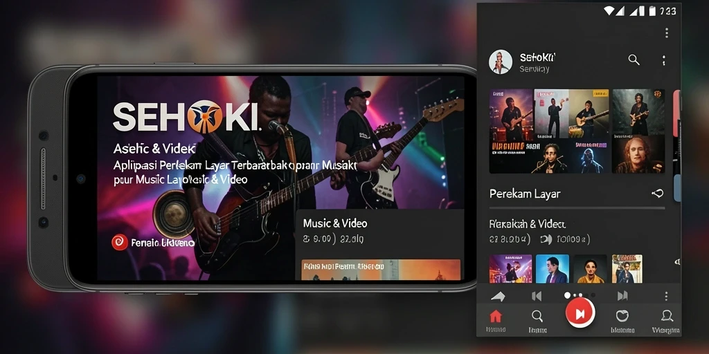 Antarmuka SEHOKI dengan fungsi Perekam Layar yang intuitif.