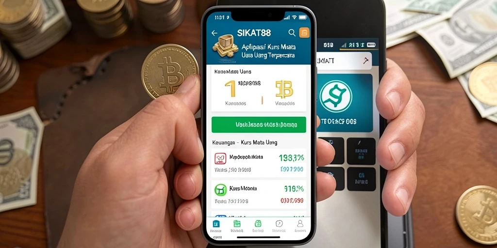 Antarmuka pengguna SIKAT88 untuk kurs mata uang yang sederhana dan intuitif.